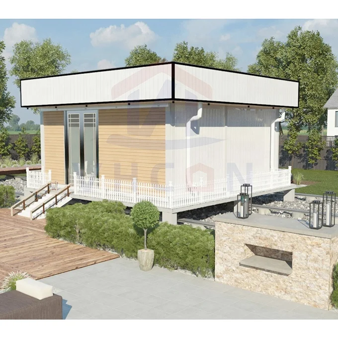 Easy Installation And Light Weight Prefabricated Fiber Concrete Sandwich Panel House