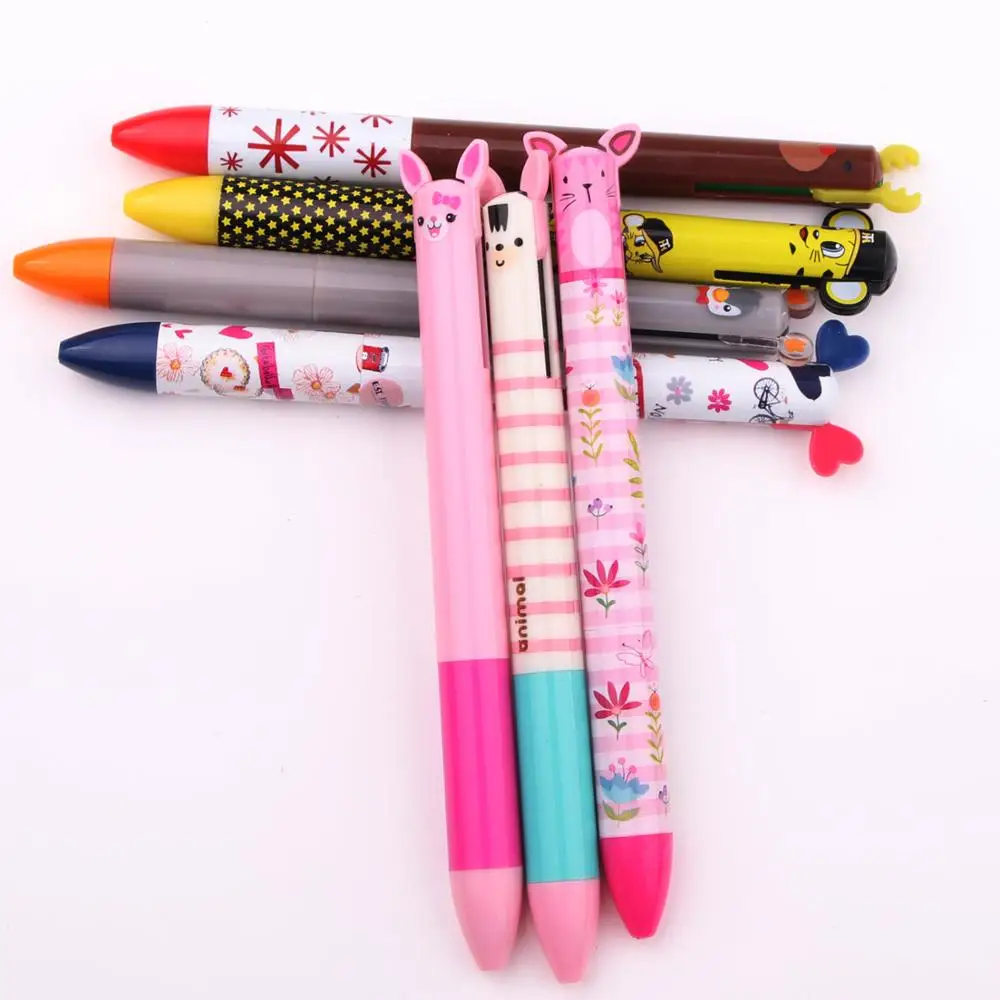 
Promotional two in one pen customized logo 2 in 1 pen two color pen 