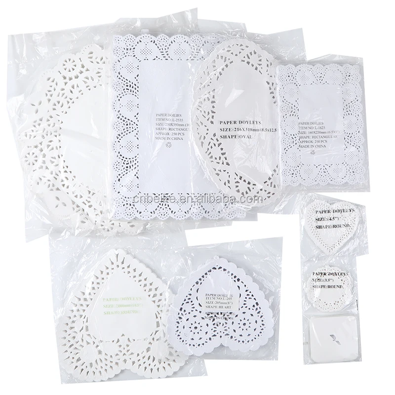 Good Quality Tray Doilies Cheap Price Zhejiang Lace Coloured Paper Doilies