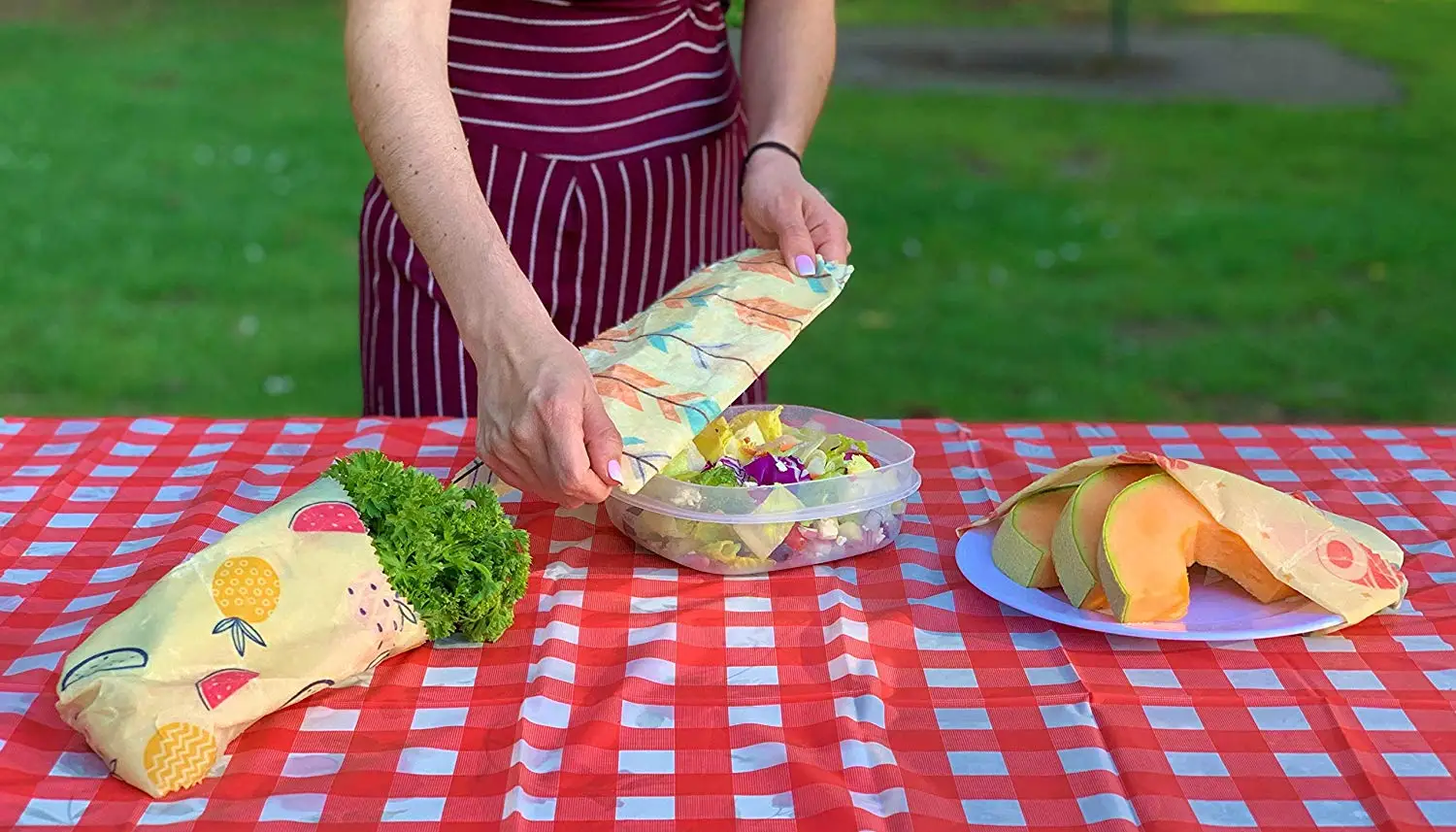 2021 non toxic biodegradable all natural washable various size sustainable kind to environment easy to clean beeswax food wrap