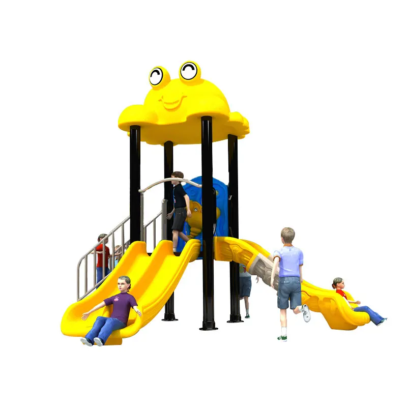 Cowboy Preschool Outdoor Design Children Playground Wooden Custom Playground Slides Climbing Nets For Kids