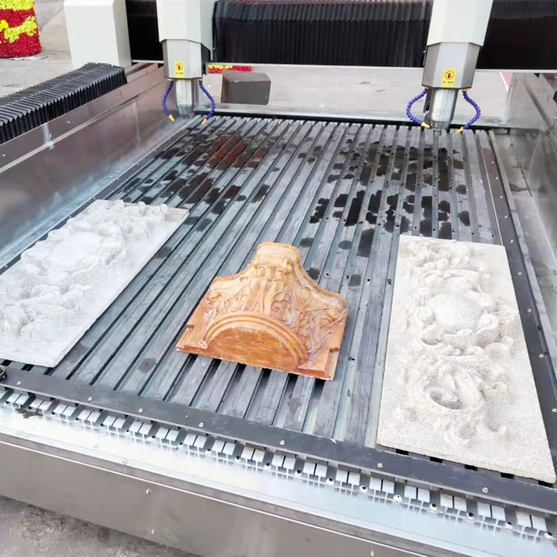 Лучшее качество Камень гравировка мрамора гранита ГРАВИРОВКА 4 оси 3d ЧПУ маршрутизатор машина