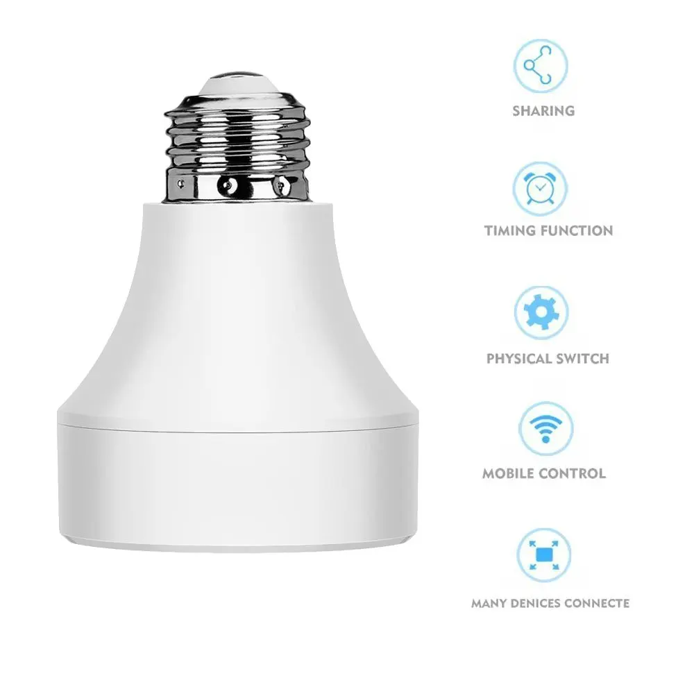 Lamp Remote control Screw Shell Light Switch Electric lamp holder Bulb Smart Socket