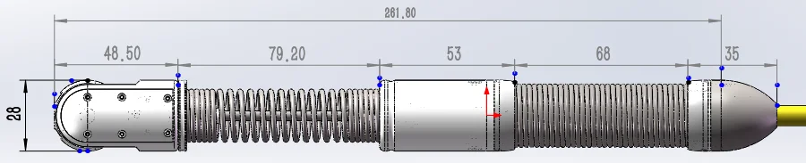  WITSON Pan Tilt Rotation ТРУБЫ КАНАЛИЗАЦИОННОГО СТОКА Сантехника инспекции камеры системы с 28 мм герметизирующая ptfe-лента