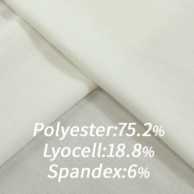 A3628 High quality polyester spandex single jersey breathable tencel lyocell t shirt fabric