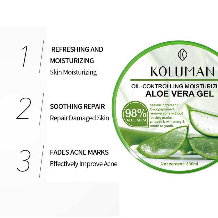 Spot Direct Sales Aloe Vera Gel Soothing Repair Moisturizing Acne Aloe Vera Gel Skin Care Products