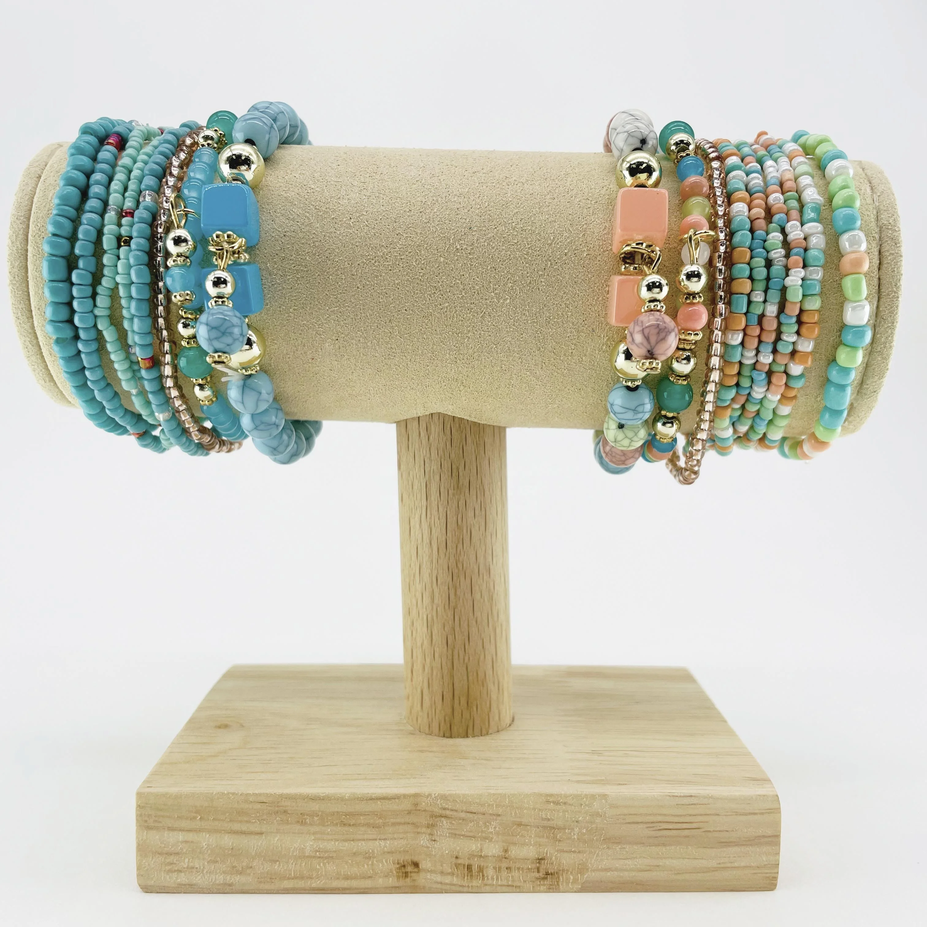 Multilayer Custom Boho Bohemian Bulk Bracelet Seed Bead Charm Bracelet Sets Bracelet Beads