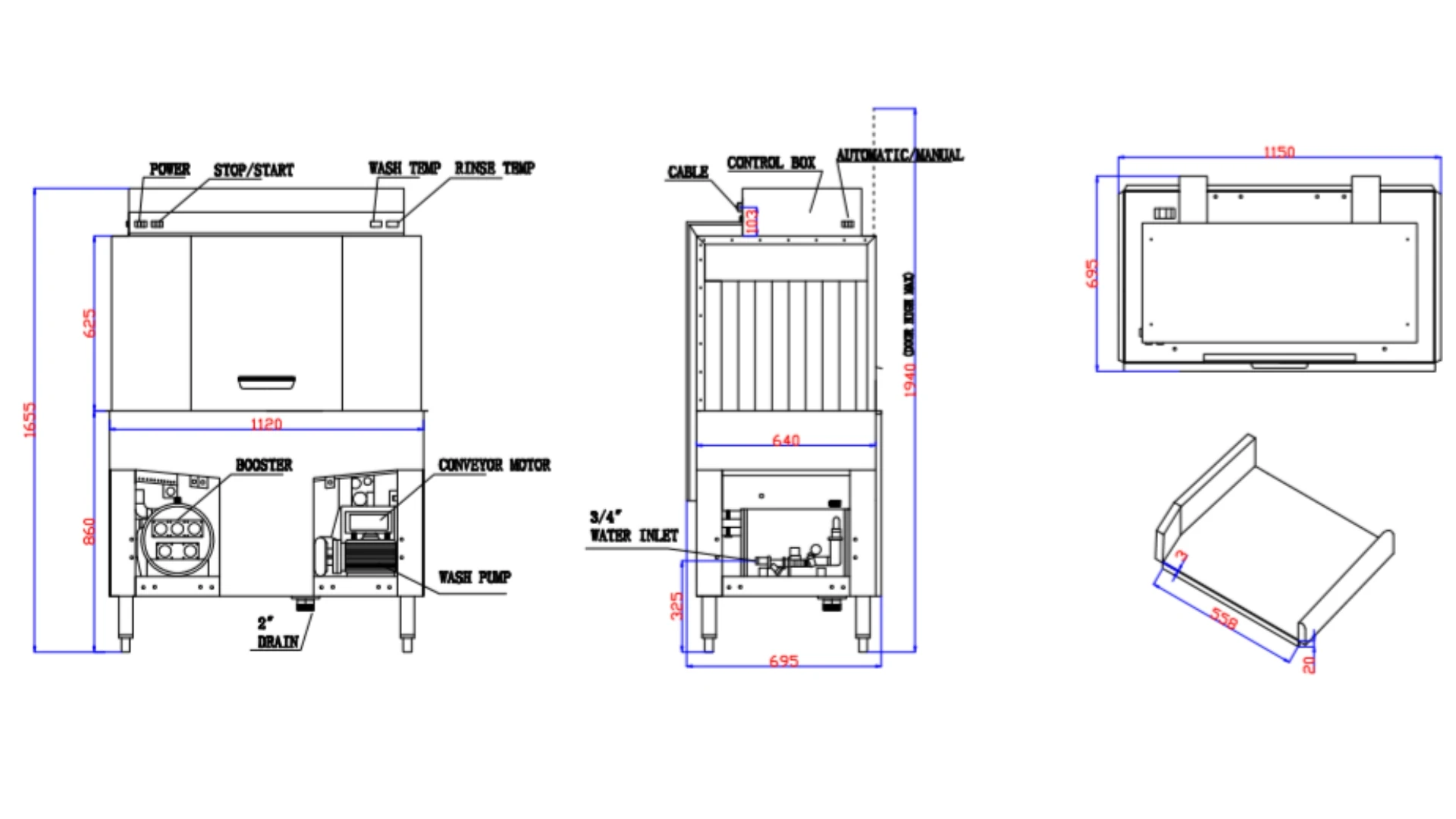 New Products 2024 Commercial Fully Automatic Stainless Steel Conveyor Belt Dish Cleaning Machine Industrial Dishwasher