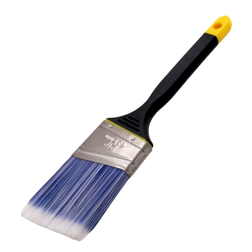 Прямая продажа с завода, кисть с резиновой пластиковой ручкой из 100% полиэстера, 2 дюйма, на заказ