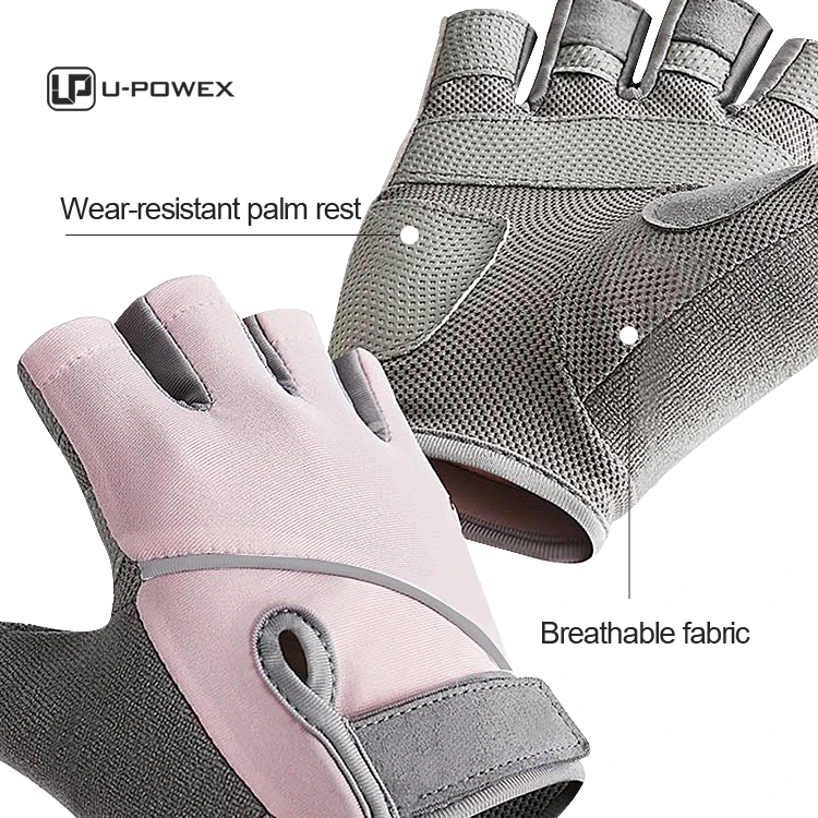 2022 new style factory wholesale  Fingerless Workout Sports Neoprene Fitness Pink Black Gym Gloves gym gloves men