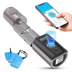 WELOCK keyless door lock With RFID Card+APP+Back up key home & office smart door lock cylinder  Touch41  fingerprint lock