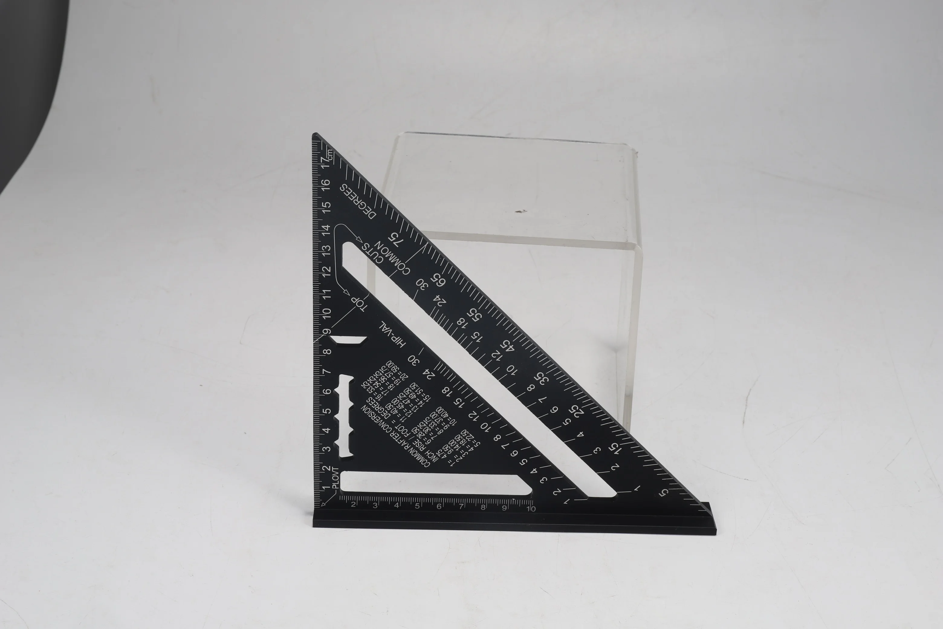 Multifunctional Angle 90 degree Aluminium base angle square Measure Wooden Ruler