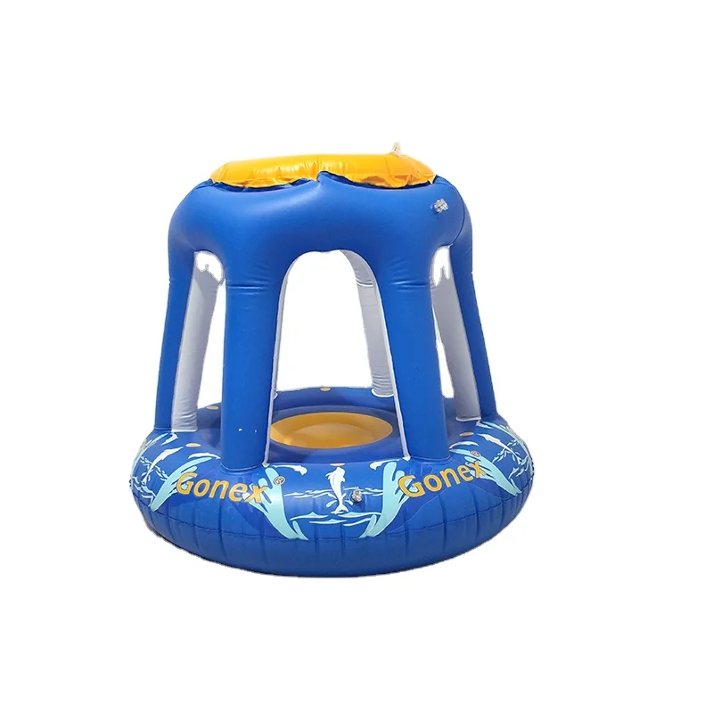 Custom inflatable pool float basketball hoop for swimming pool-D90*H80CM