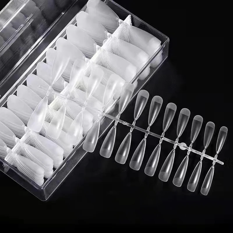 2023 3xl tapered square nail tips french nail tip custom logo xxl xxxl tapered extension nail tips