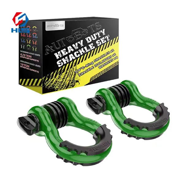Heavy Duty European Type  Off-Road Vehicles Drop Forged Pink Shandong Bow 3/4 Shackle