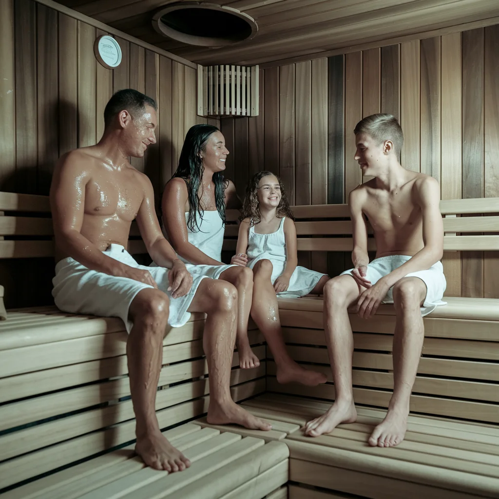 4 People 6 People Wholesaler Price Outdoor Square Smart Sauna Room Hemlock Customized With Light Speaker