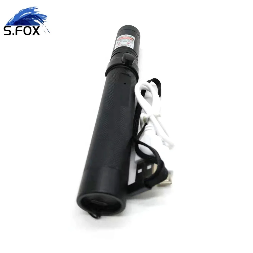 Hot Selling USB Rechargeable Long Distance 50mw 532nm Tactical Green 303 Laser Pointer With Star Light