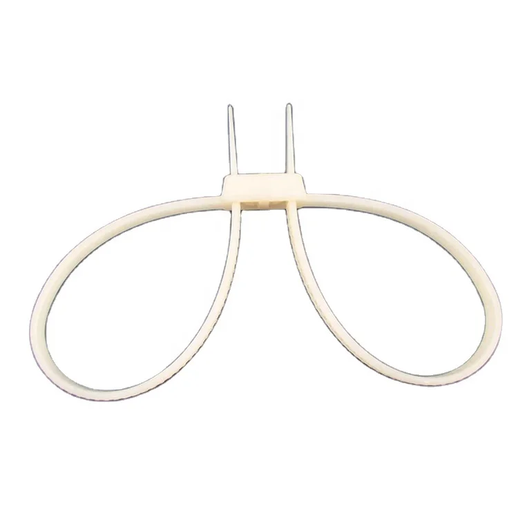 OEM ANHUA nylon cable ties material disposable white light-weight plastic handcuffs
