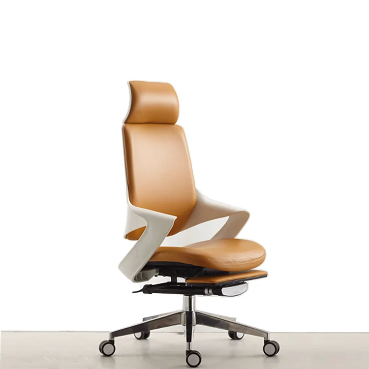 Nordic Multi-functional High Quality Manager Desk Chair High Back Swivel Adjustable Foot Rest Ergonomic Office Chair