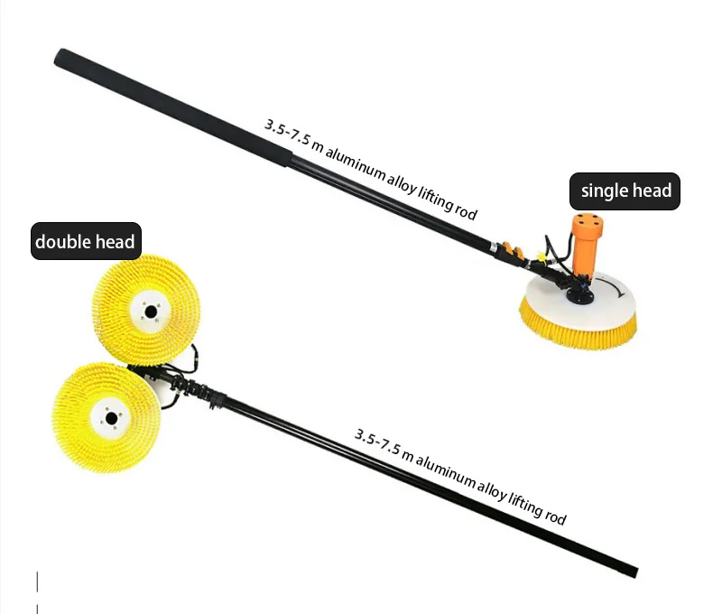 window cleaning pole brush portable glass cleaning machines solar panels cleaning brush