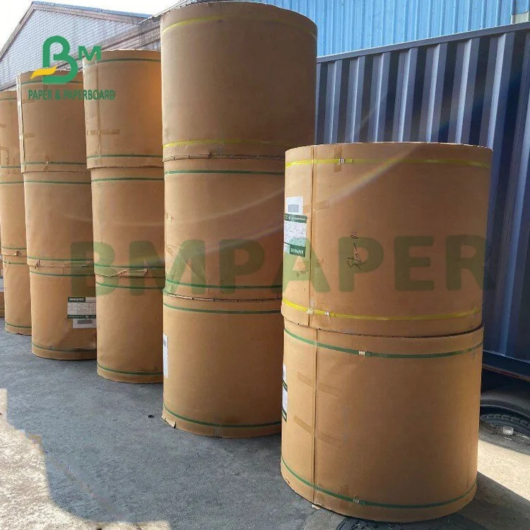 45g Glossy White Kraft MG Paper Greaseproof Bleached Roll Paper For Cover Hamburger