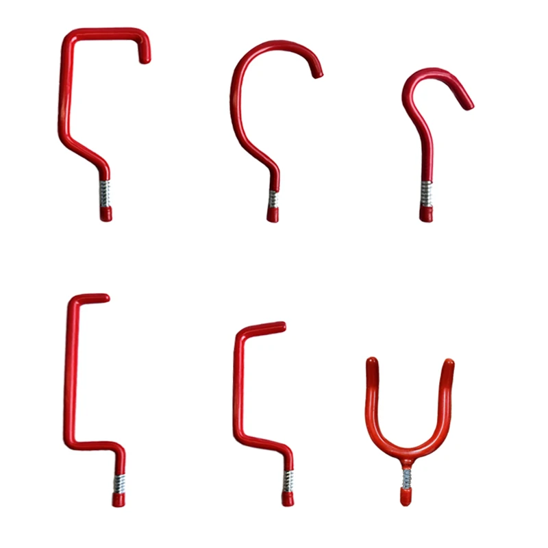 12 Pack Customizable Garage Organizer Industrial Wall Mounted Bicycle Hook Set