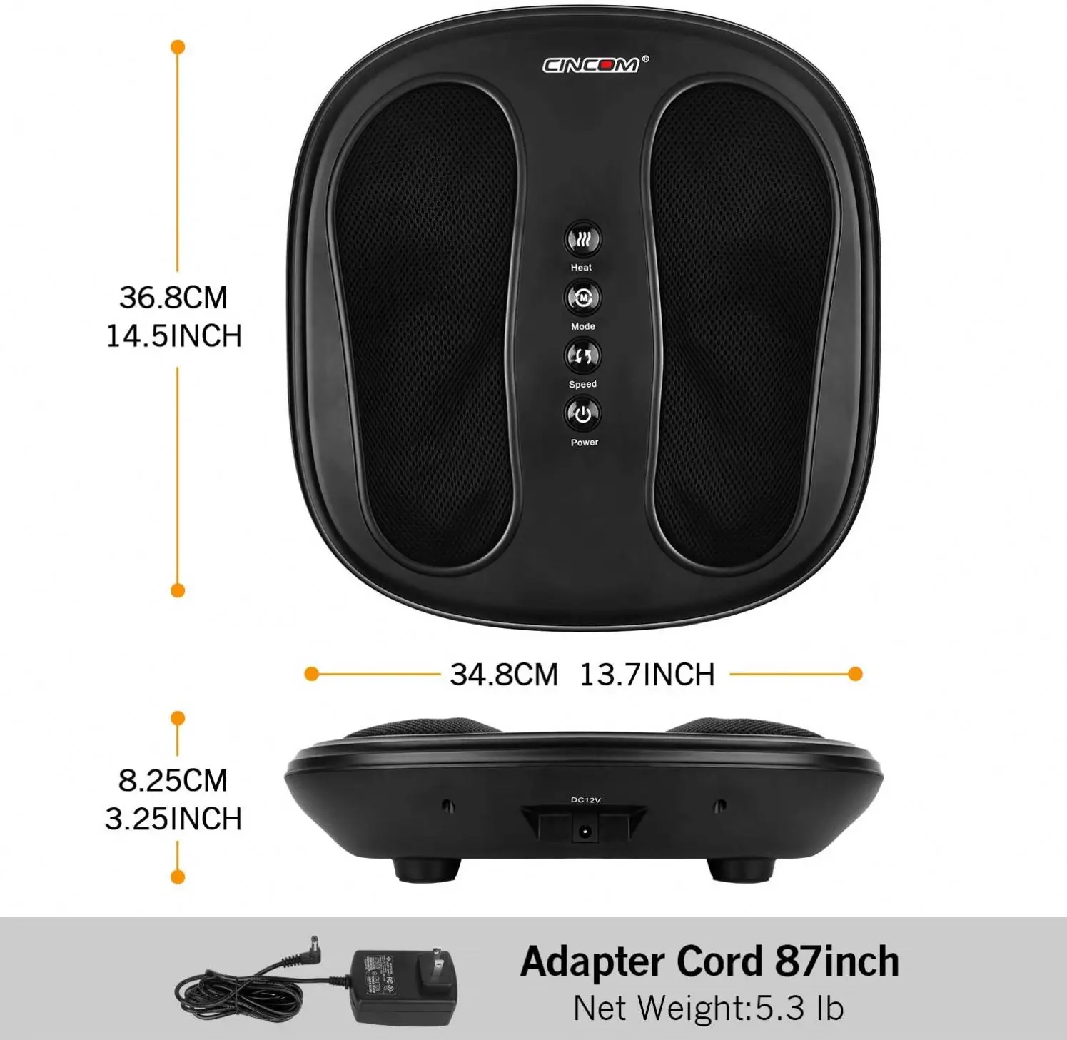 Устройство для массажа ног CINCOM портативный массажер расслабления Прямая поставка