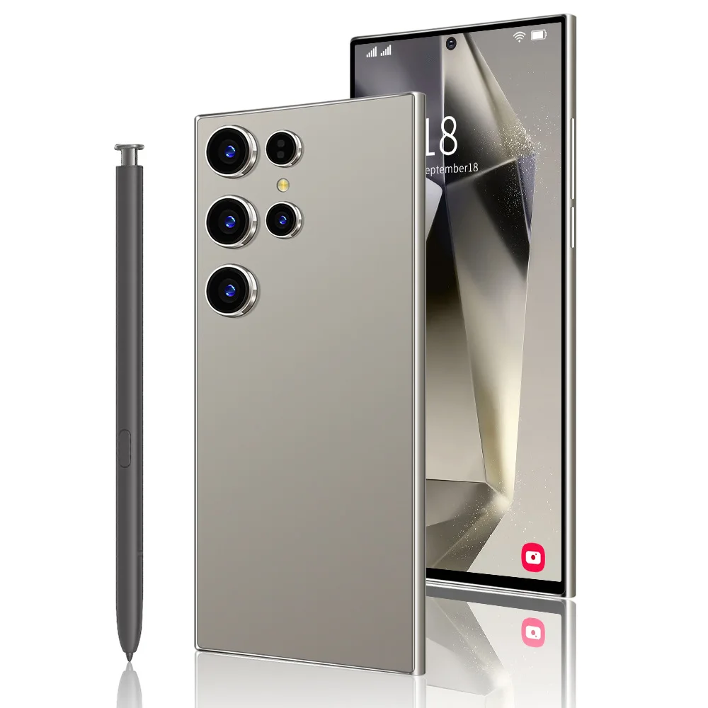 2024 New Style S24 Ultra Phone Original 6.8 Inch HD Screen 4G 5G Smartphones Face Unlock 5000mAh Brand New GSM Cellular