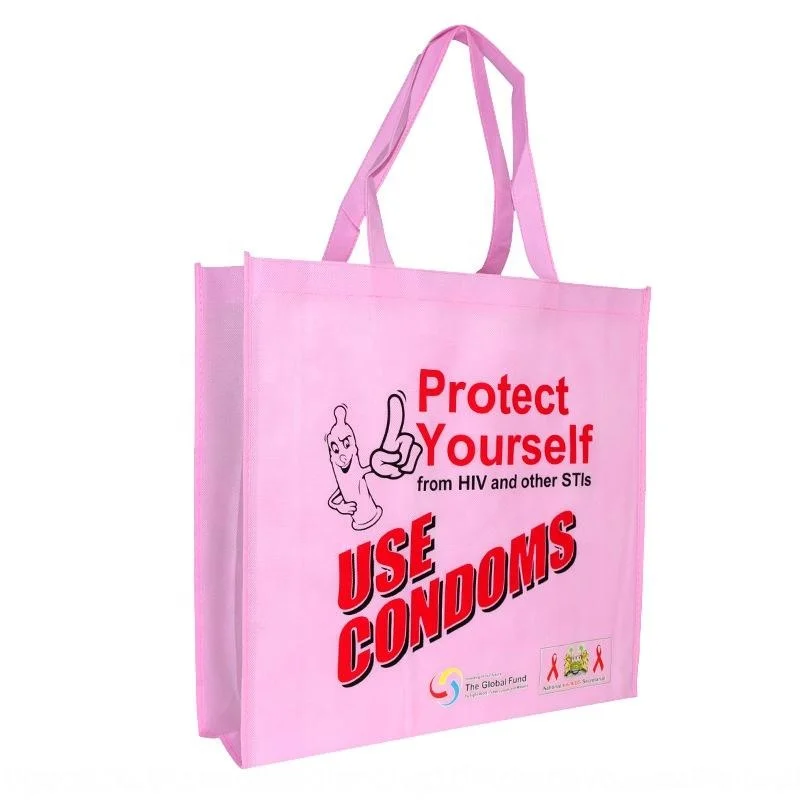 Customized Eco Friendly  Laminated Shopping Customized Non-Woven Wines one-step forming /on-line lamination process Bag