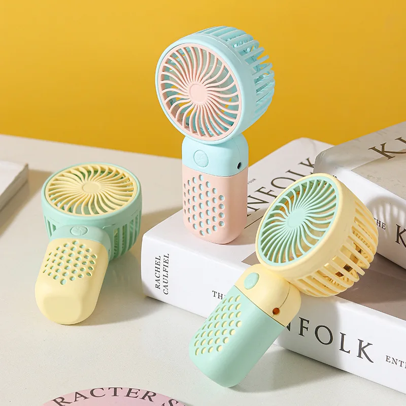 Wholesale Custom Electric Battery Powered Mini Small Handheld Fans Usb Rechargeable Portable Hand Held Mini Fan