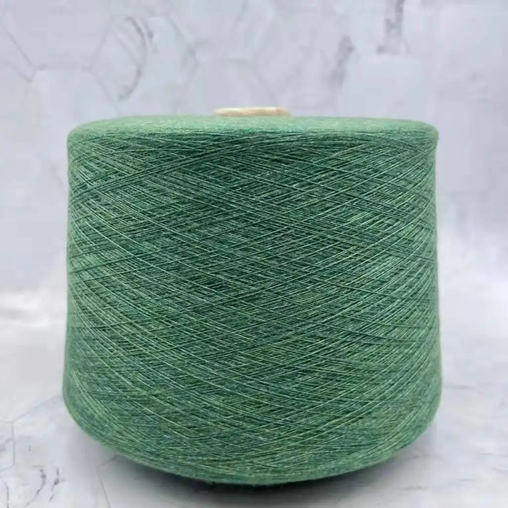 Characteristic 2/28NM 50% filament viscose 27% polyester 23% nylon Anit-pilling blended core spun kntiing fancy dyed yarn