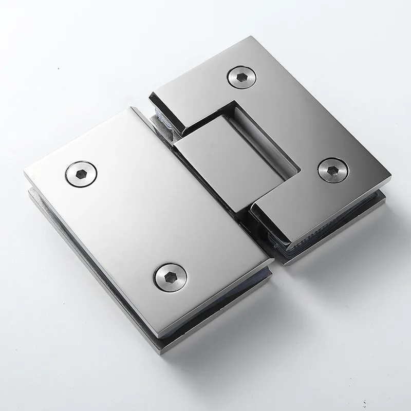 Hoone 135 Degree Hardware Stainless Steel Frameless Framed Concealed Pivot Mirror Glass Shower Door Hinge For Shower Glasses