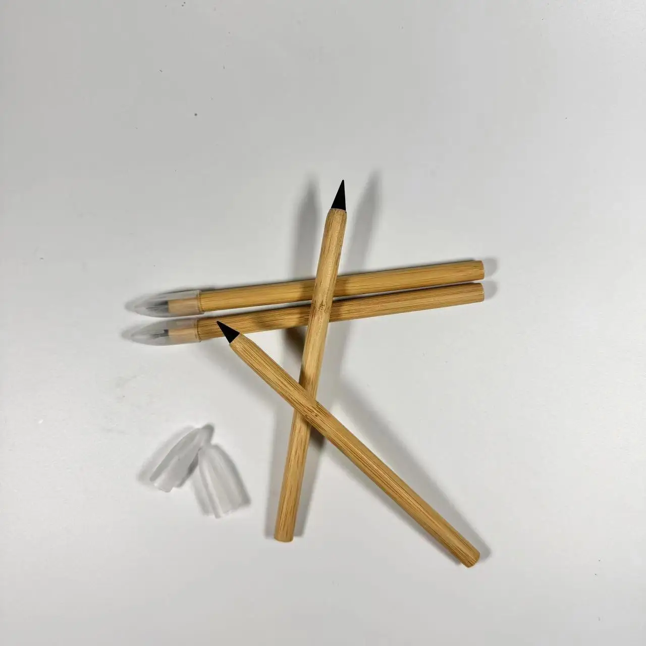 Custom LOGO High Quality Hot Sales Personal Your Text Eco-Friendly Wooden Bamboo Pencil  Custom Logo OEM Pencils