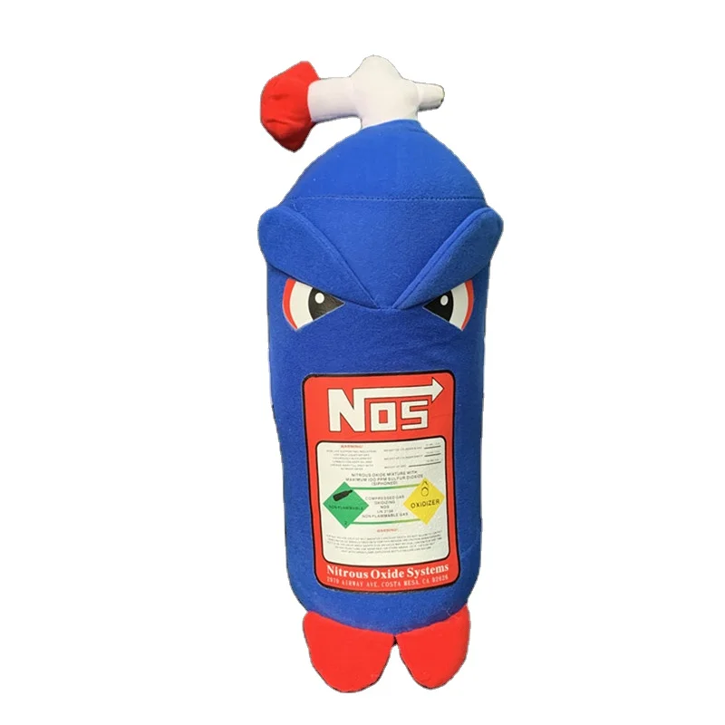 NOS Nitrous Oxide Bottle New Plush Toys Pillow Stuffed Soft Plush Pillow Cushion Car Decor Headrest Backrest Seat Neck