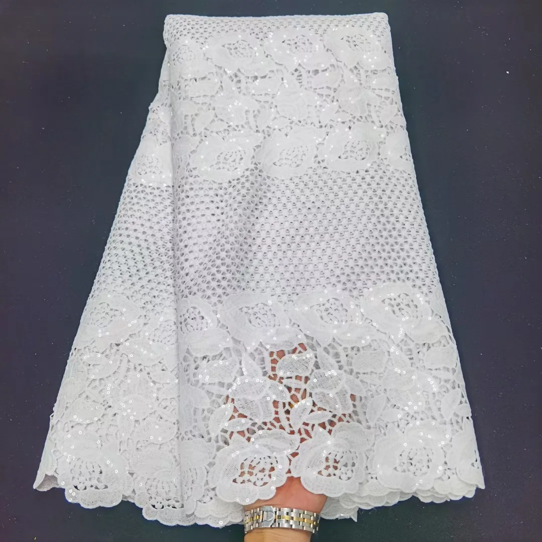 MIRAFEEL dry lace fabric nigerian beads bridal cording lace tulle luxury lace fabric with beads sequins 3d  CX1467