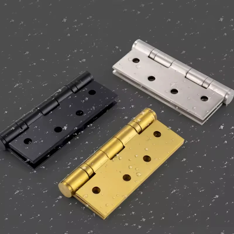 Strong Load-Bearing Stainless Steel Door Hinge Thickened Blade Wooden Door Hinge Flexible Rotation Shower Lift Off Hinge