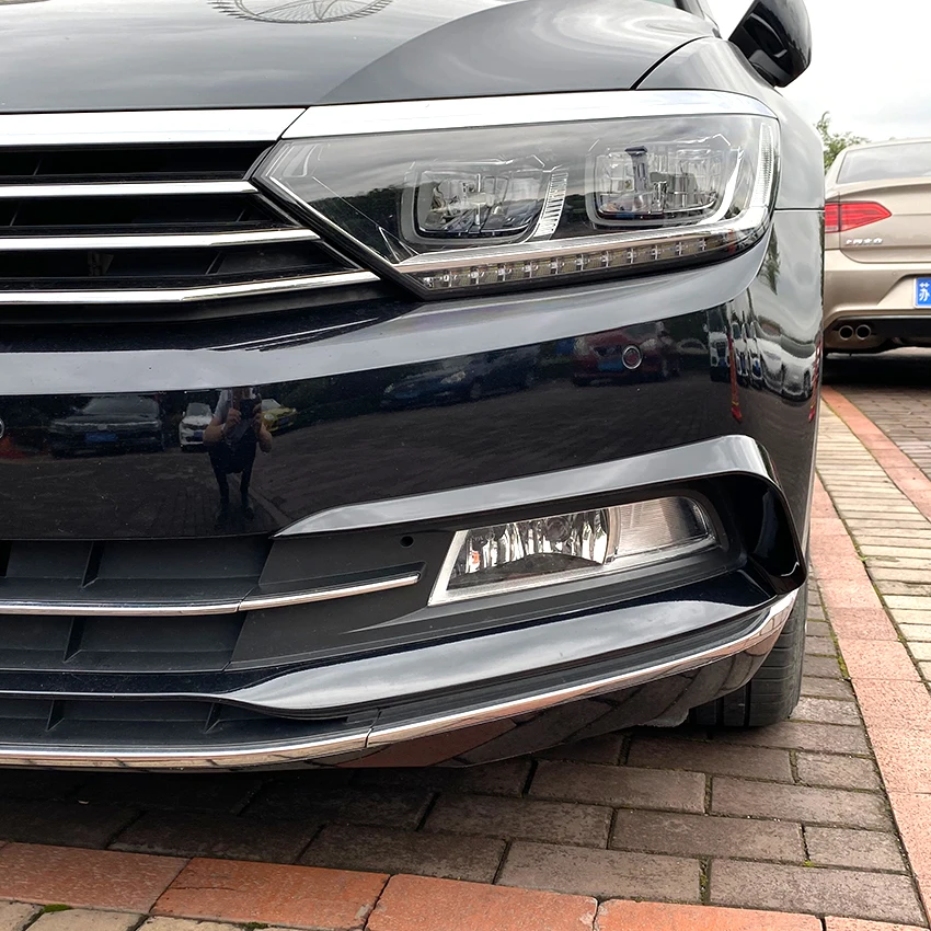 Body Kits for Volkswagen Passat B8 Front Bumper Flag Fog Lamp Frame Stickers Trim Cover Accessories Car Styling