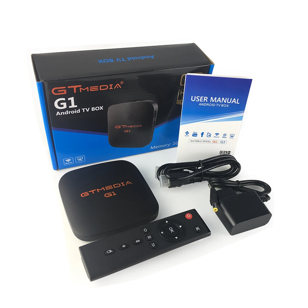 
GTMEDIA G1 Android 7.0 TV Box 4k H.265 Amlogic S905W 1gb 8gb Support Xtream Stalker IPTV Built-in Wifi 2.4G 