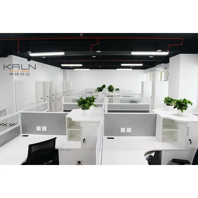 Modern office cheap workstation for 4 people office desk commercial office table laptop desk customized certification