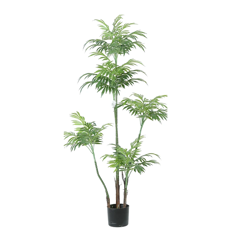 Factory Direct Plastic High Vivid Leaf Real Touch Bonsai Iron Tree Decor Potted Decorative Indoor Artificial Plant