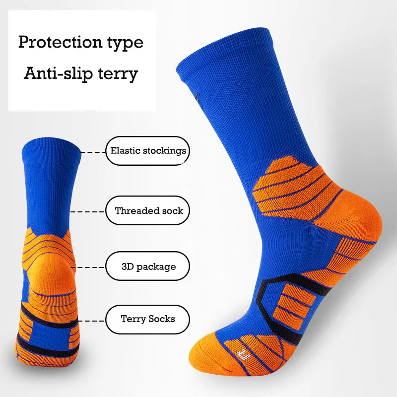 wholesale basketball men elite knitted athletic socks sports embroidered custom mens logo oem sport sock basketball socks