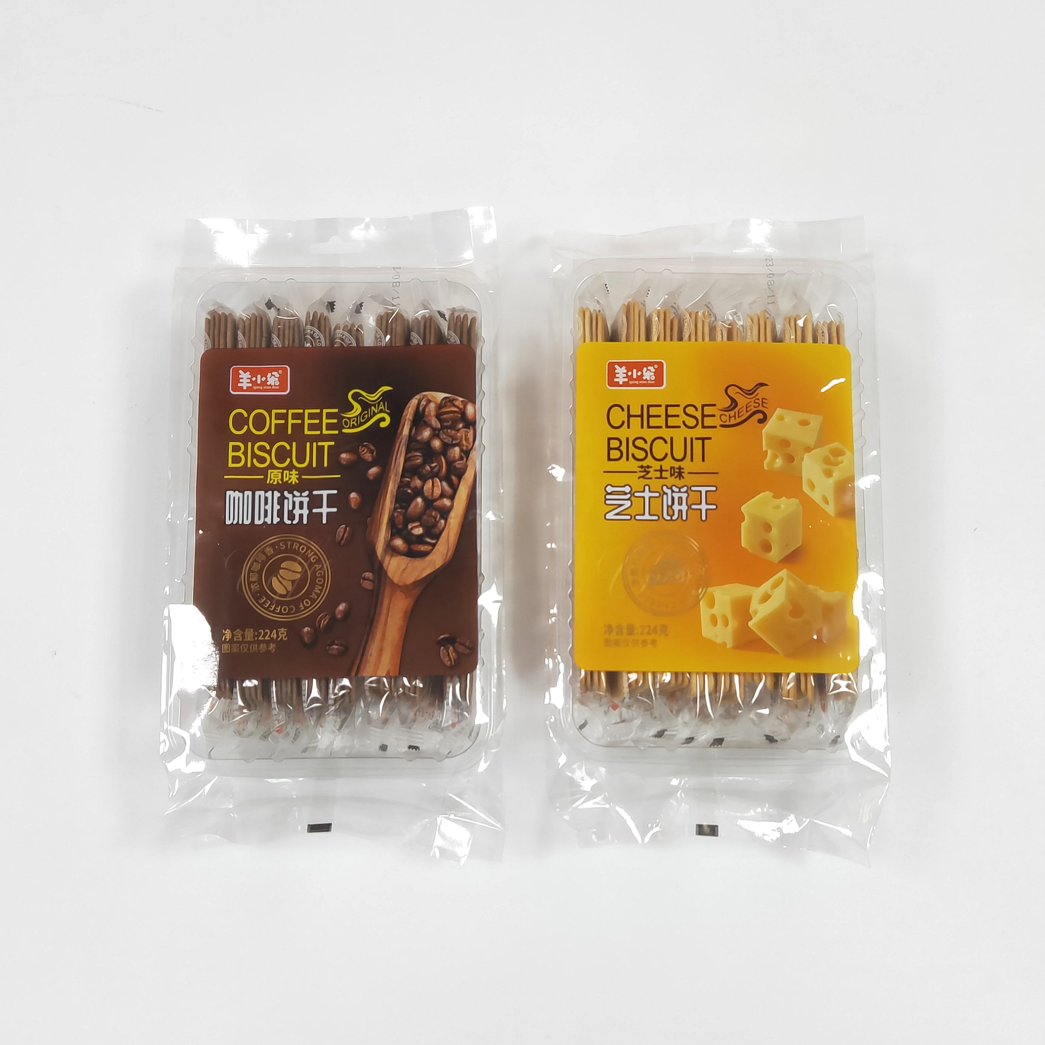 220g Coffee crepes biscuit casual and delicious snacks