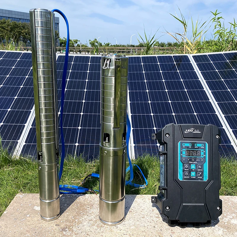 LEO 1.3 Pump Power High efficiency PMSM brushless motor Hybrid AC DC high pressure solar water pump