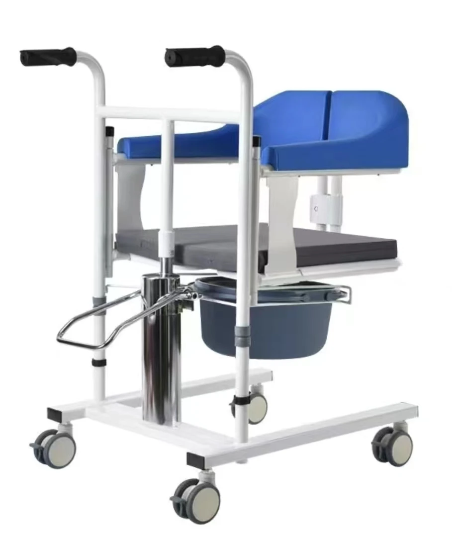 Factory direct selling high-quality Hydraulic lift wheelchair mobile toilet chair