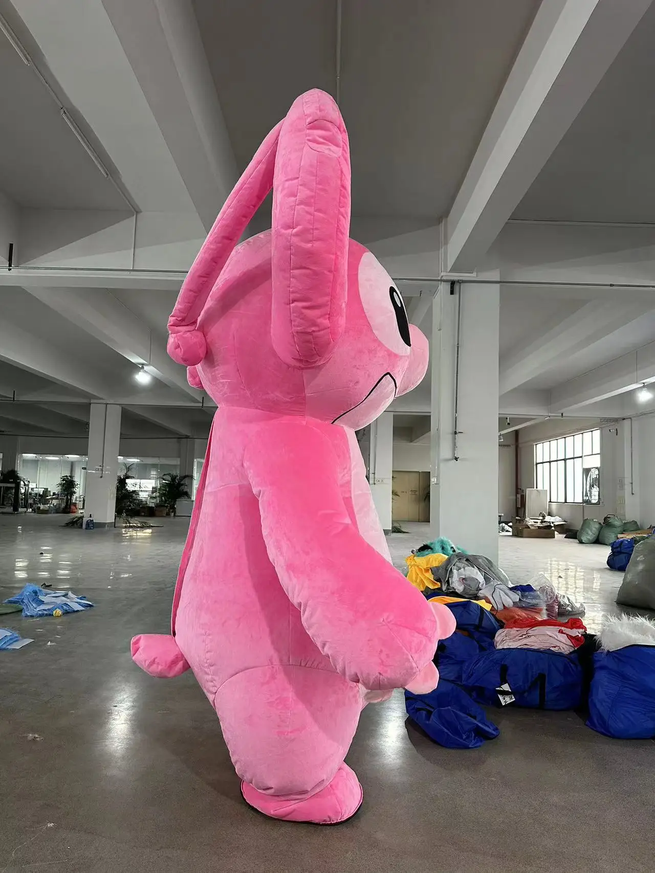 Plush Giant Walking Animal Suit Adult Inflatable Stitch and Angel Mascot Costume for Sale