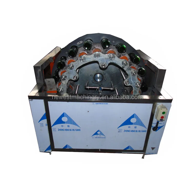 High efficiency Beer Glass Bottle Cleaning Machine Beer Bottle Washer Brush Type Bottle Label Remover