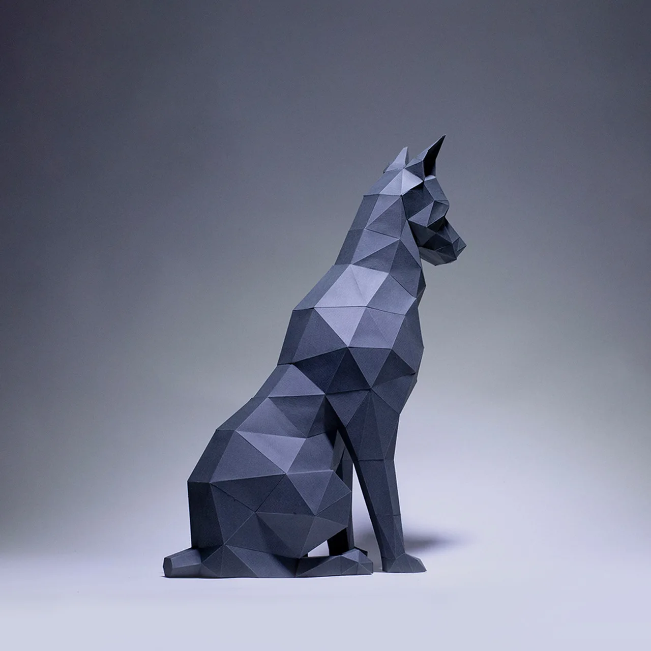 Sitting Doberman,3D Origami Paper DIY Handmade Art,Home Decor,Educational Interests,Holiday Parties,DIY Origami Paper Crafts