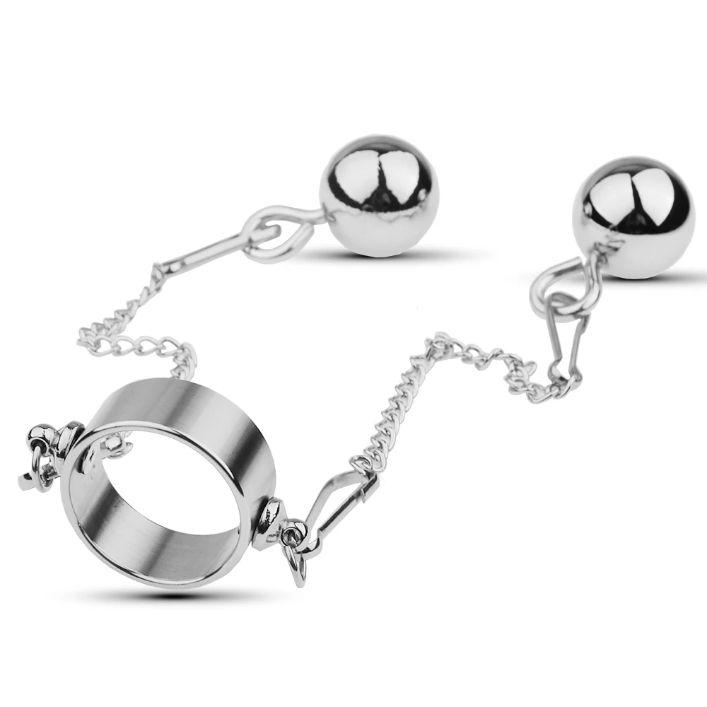 Metal Stainless steel Penis Pendant Penis Ring Glands Ring Weighted Cock Ring