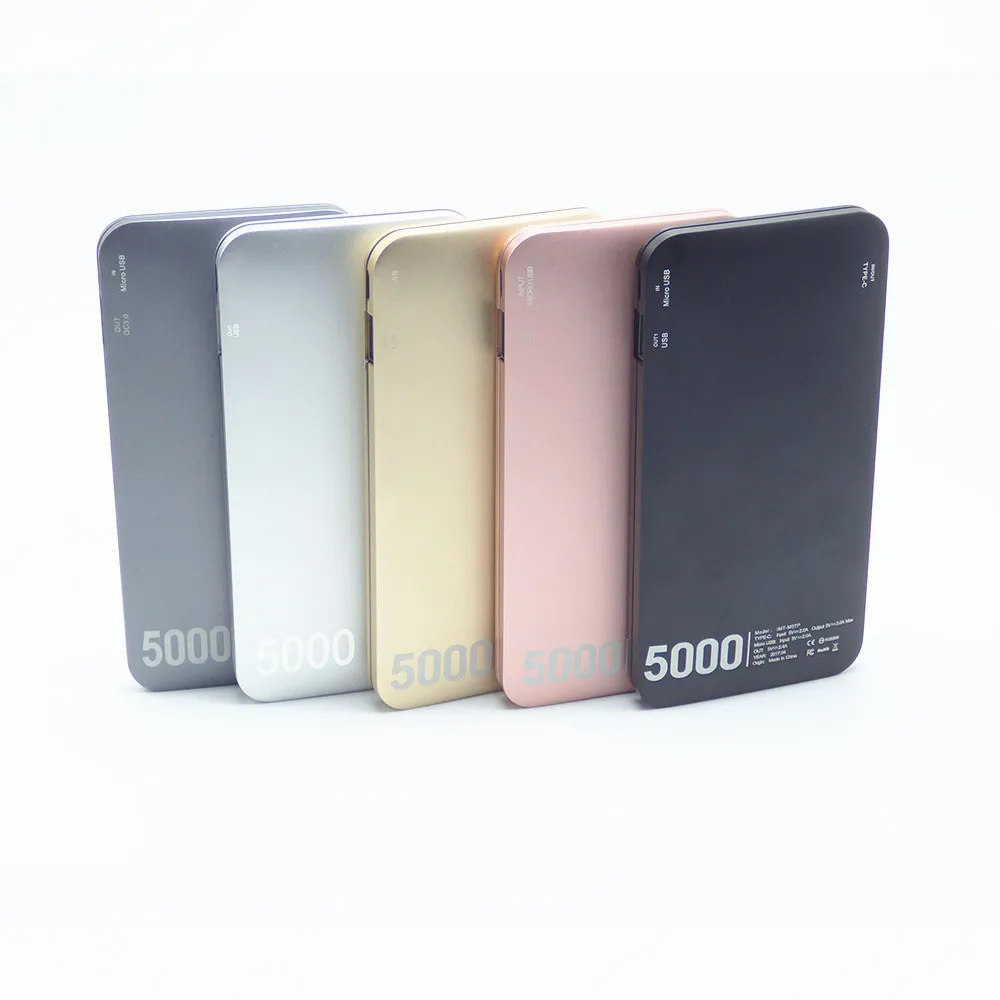 
Low Price Portable 5000mAh Universal Power Bank for iPhone 5s/6/7/8/X 