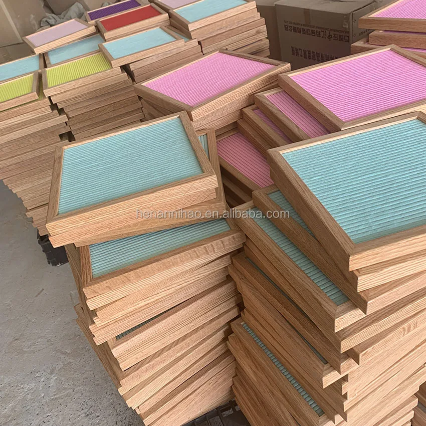 Best Selling 2021 New 10X10 Inch Oak Frame Letter Board Match 340 Plastic Letters As Gift